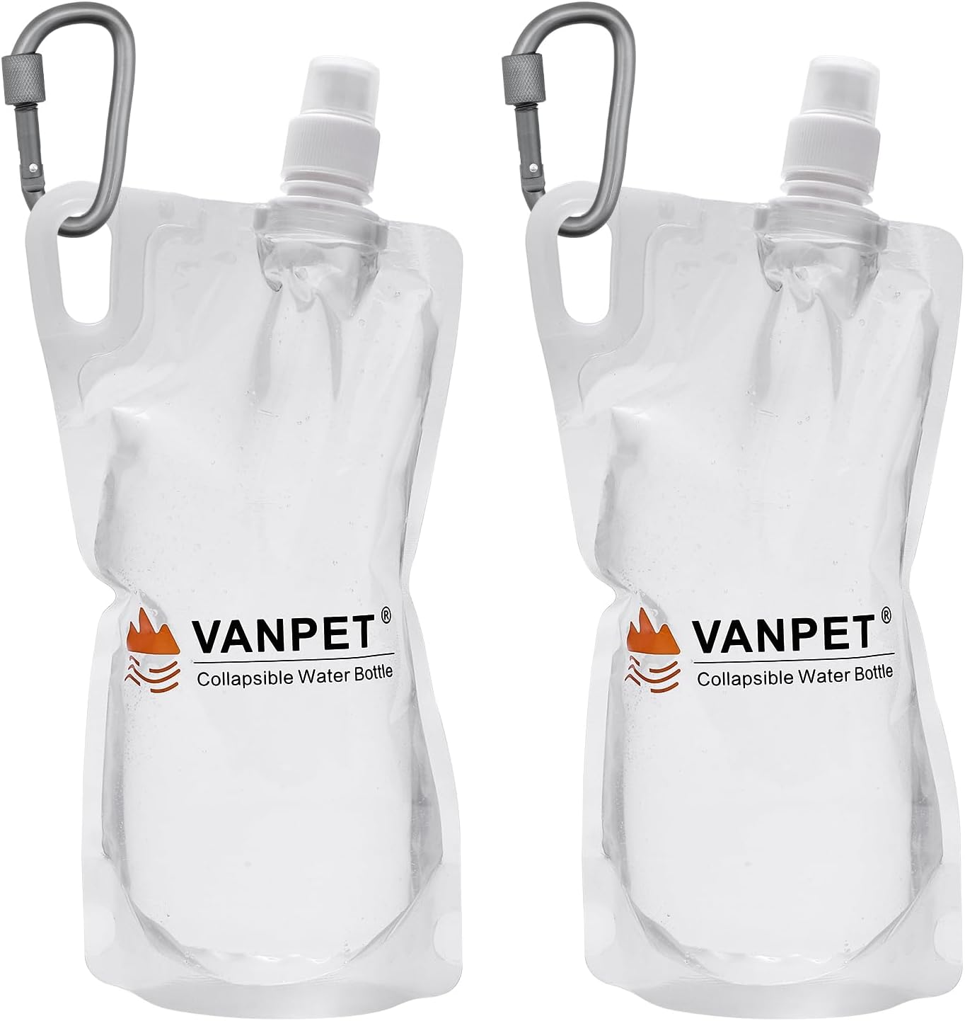 Filter Collapsible Water Bottles, 1L Plastic Flasks, Reusable Drink Bags, Foldable Backpacking Water Bottle for Travel Camping Hiking (2)